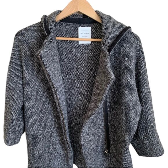 Zara knitwear hooded sweater, grey, size Medium/9-10 GREAT QUALITY - Picture 4 of 8